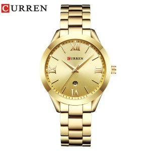CURREN Ladies Watch For Women Fashion Retro Female Waterproof Watch Steel Quartz Watch For Women Christmas Relógio Feminino 9007
